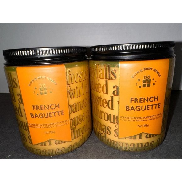 2 NEW BATH & BODY WORKS FRENCH BAGUETTE SCENTED CANDLE SINGLE WICK 7 OZ … - Picture 1 of 14
